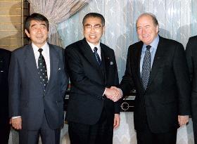 FIFA president meets Obuchi